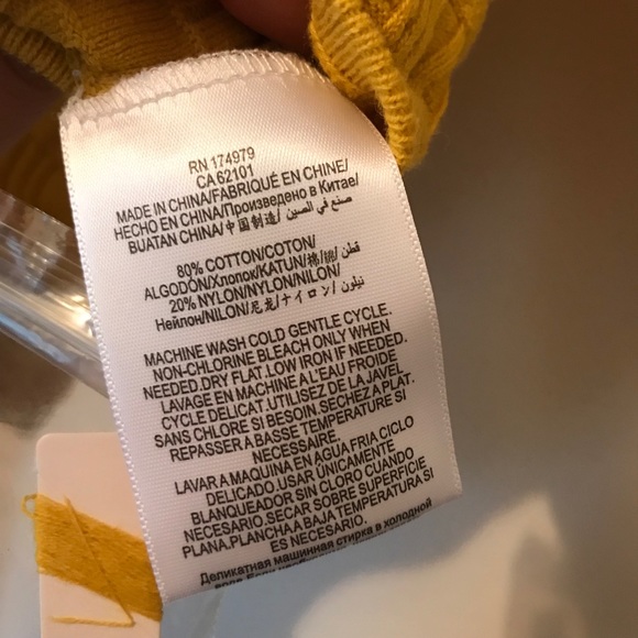 Mustard Yellow Knit Crop Top - Picture 4 of 6